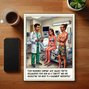 Carte Postale Aventures de salle d'urgence dessin animé