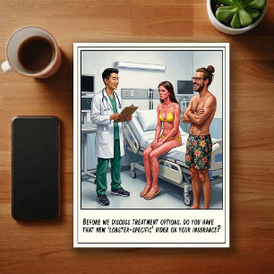 Carte Postale Aventures de salle d'urgence dessin animé
