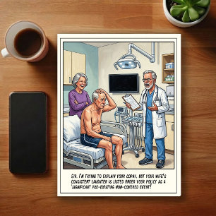 Carte Postale Aventures de salle d'urgence dessin animé