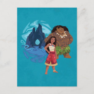 Carte Postale Aventures Moana & Maui en Océanie