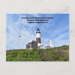 Carte Postale Aventures pour n'importe qui Le phare Montauk Cart
