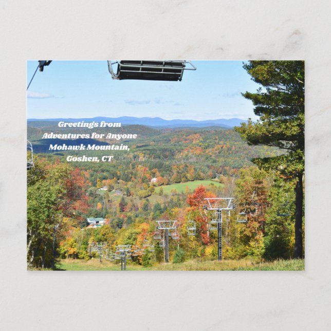 Carte Postale Aventures pour n'importe qui Mohawk Mountain, CT (Devant)