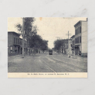 Carte Postale Avenue D, Bayonne, NJ 1911 Vintage