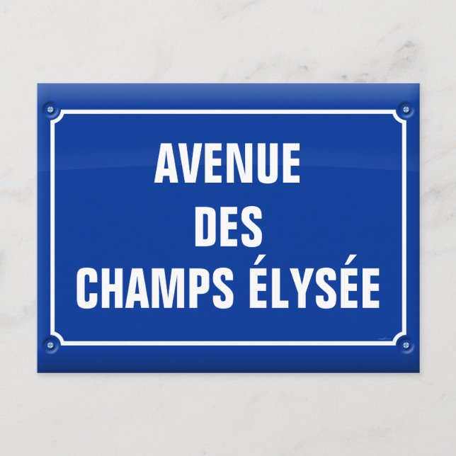Carte Postale avenue des Champs Elysées - FRANCE (Devant)