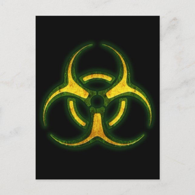 Carte Postale Avertissement de zombie bibidanger (Devant)