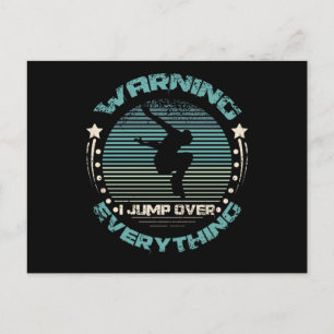 Carte Postale Avertissement Je Saute Sur Tout Parkour