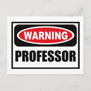 Carte postale Avertissement PROFESSOR