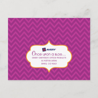 Carte postale Avery SocialLuxe