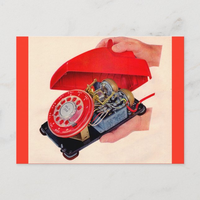 Carte Postale aveu de téléphone (Devant)