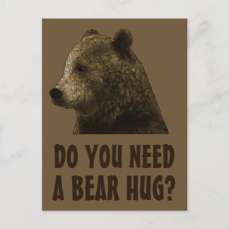 Carte Postale Avez-vous besoin d'un ours serré à l'ours Gay Bear