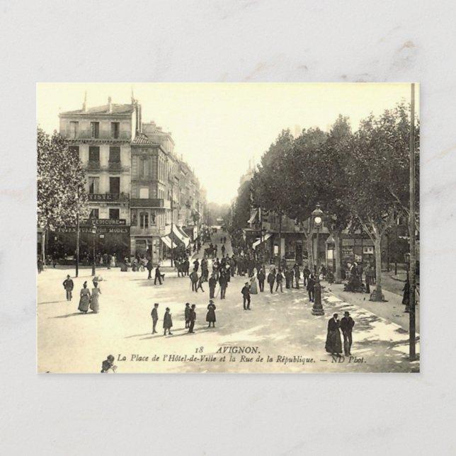 Carte postale, Avignon (Devant)