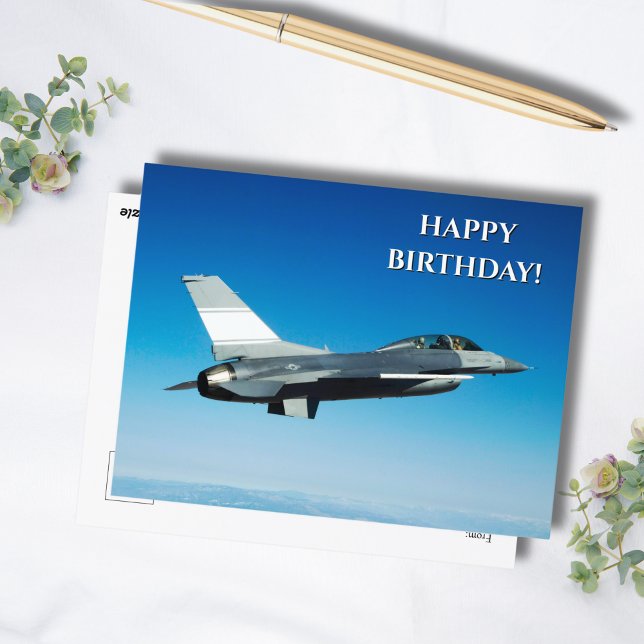 Carte Postale Avion à réaction photo, Cool Aviation Anniversaire (Créateur téléchargé)