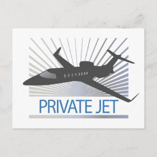 Carte Postale Avion à réaction privé