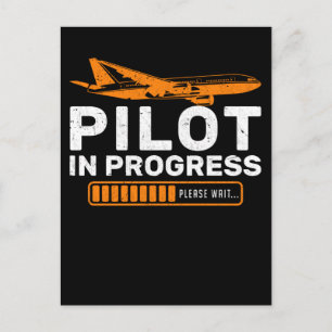 Carte Postale Avion amusant Avion amusant Chargement pilote