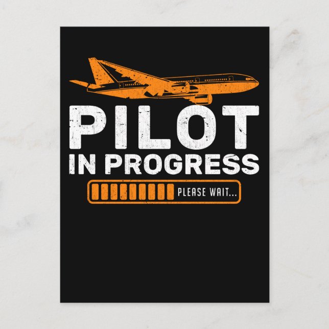 Carte Postale Avion amusant Avion amusant Chargement pilote (Devant)