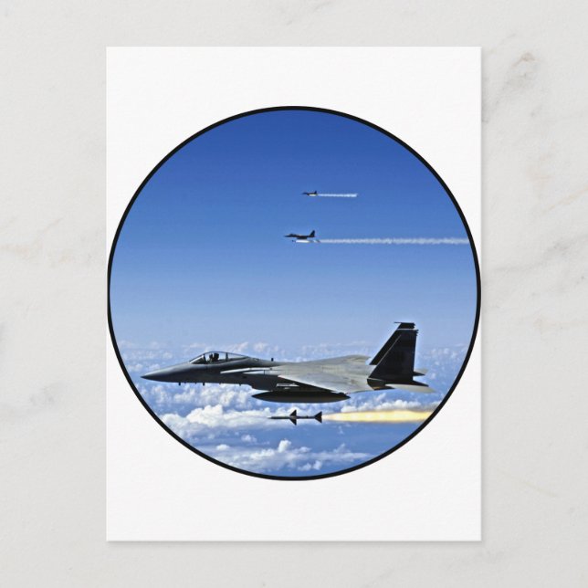 Carte Postale Avion de chasse (Devant)