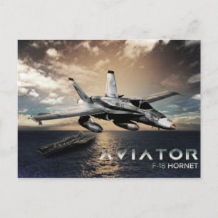 Carte Postale Avion de chasse F-18 Hornet