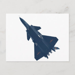 CARTE POSTALE AVION DE COMBAT RUSSIE