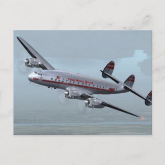 CARTE POSTALE AVION DE CONSTELLATION — HISTOIRE DE L'AVIATION!
