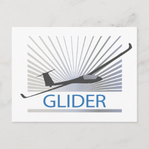 Carte Postale Avion de glissière