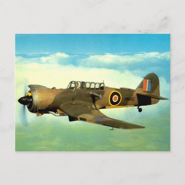 Carte Postale Avion historique de 2ème guerre mondiale en vol (Devant)