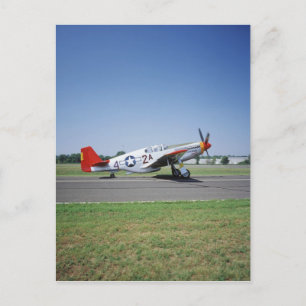 Carte Postale avion P-51 C Tuskegee Red Tail au CAF Air