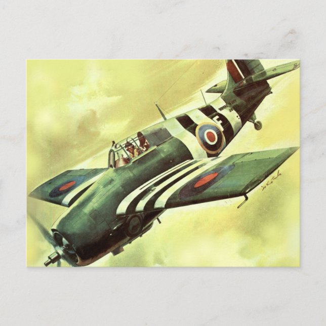 Carte Postale Avion vintage (Devant)