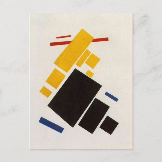 Carte Postale Avion volant par Kazimir Malevich (Devant)