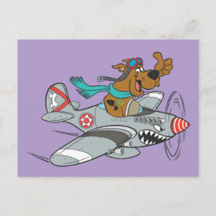 Carte Postale Avion volant Scooby-Doo