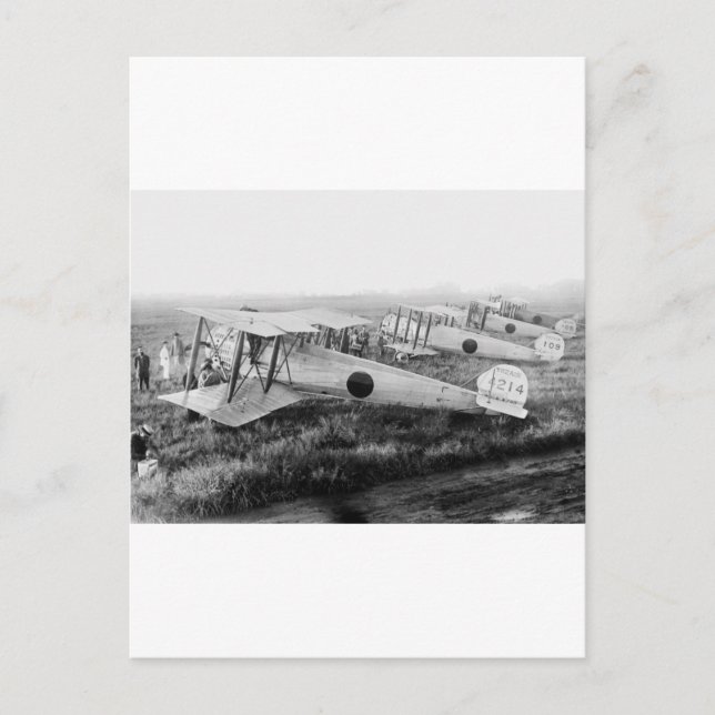 Carte Postale Avions militaires japonais, années 1910 (Devant)