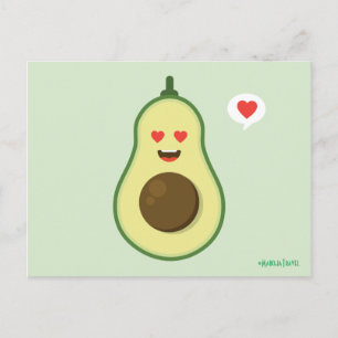 Carte Postale Avocado Love