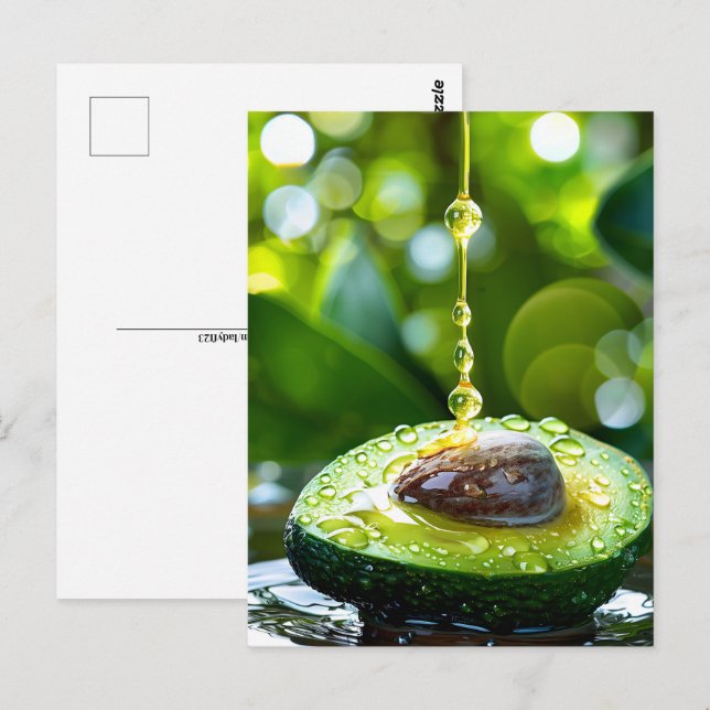Carte Postale Avocado, poste (Devant / Derrière)