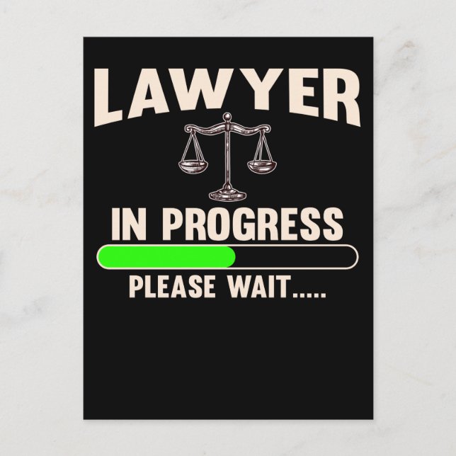 Carte Postale Avocat futur avocat étudiant (Devant)