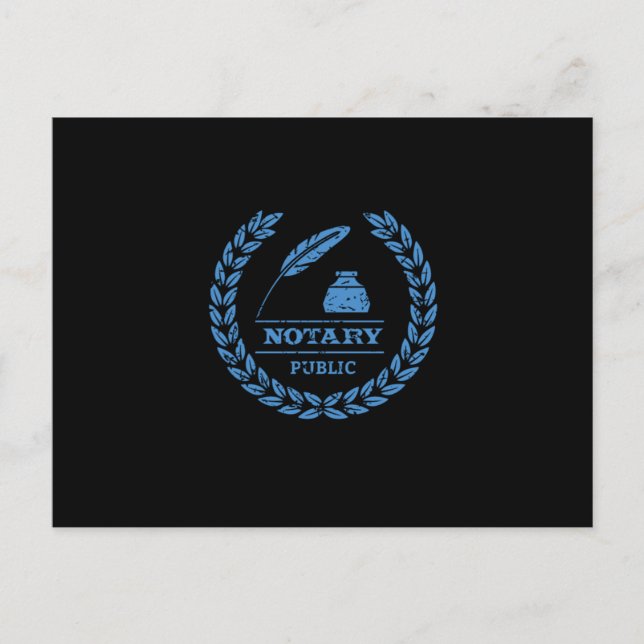 Carte Postale Avocat juridique public notaire Avocat Don notaire (Devant)