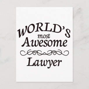 Carte Postale Avocat le plus génial au monde