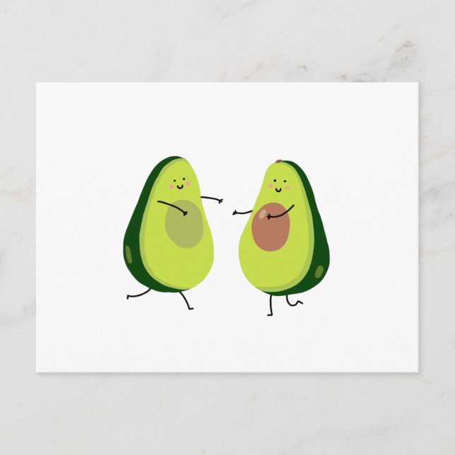 CARTE POSTALE AVOCUDDLE, AVOCADO DESIGN (Devant)