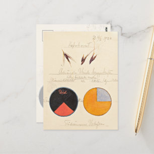 Carte Postale Avoine, 1920 par Hilma af Klint 
