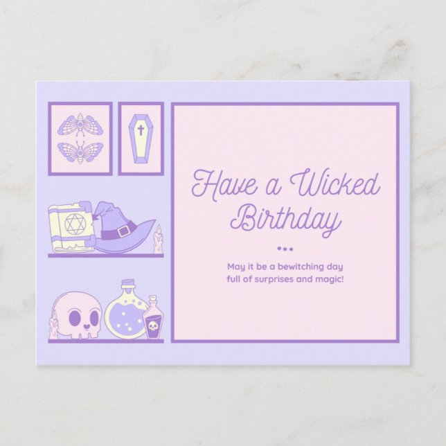 Carte Postale Avoir un mauvais anniversaire (Devant)