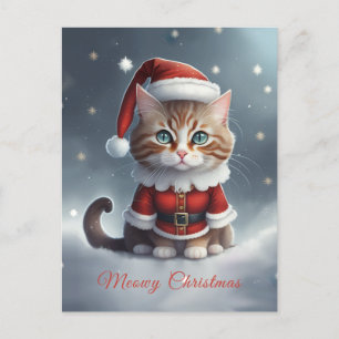 Carte Postale Avoir un Noël parfait ~ Meow ^-^