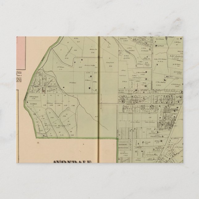 Carte Postale Avondale, Ohio (Devant)