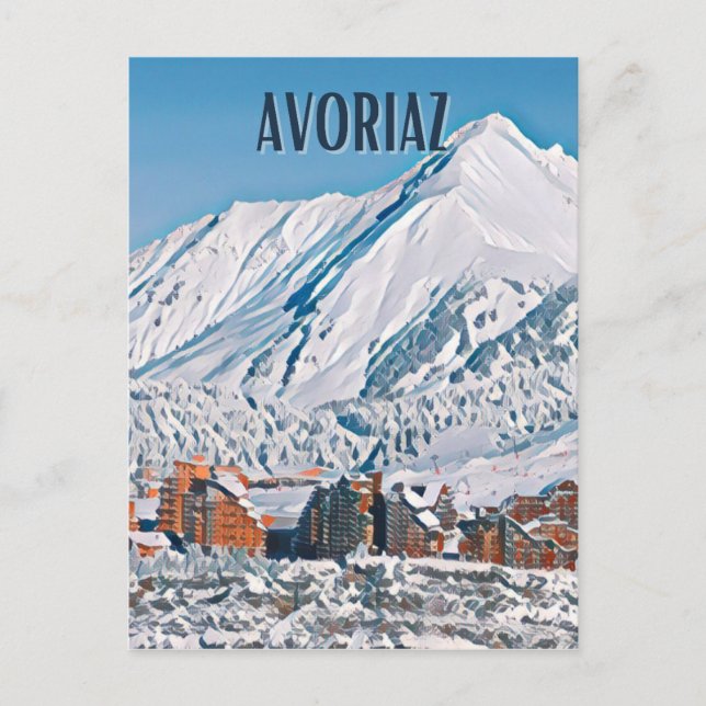 Carte Postale Avoriaz Station de ski  (Devant)