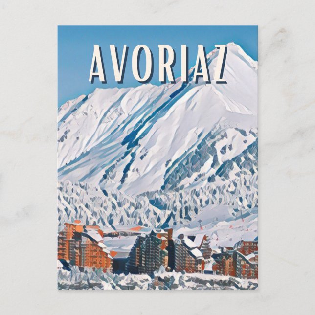 Carte Postale Avoriaz Station de ski  (Devant)