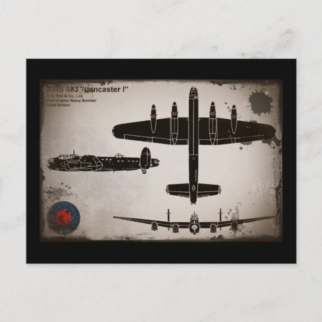 Carte Postale Avro 683 Lancaster 1 (Devant)