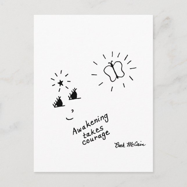 Carte postale 'Awakening Take Courage' (Devant)