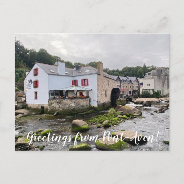 Carte Postale aWorld2Celebrate : Salutations de Pont-Aven! (Devant)