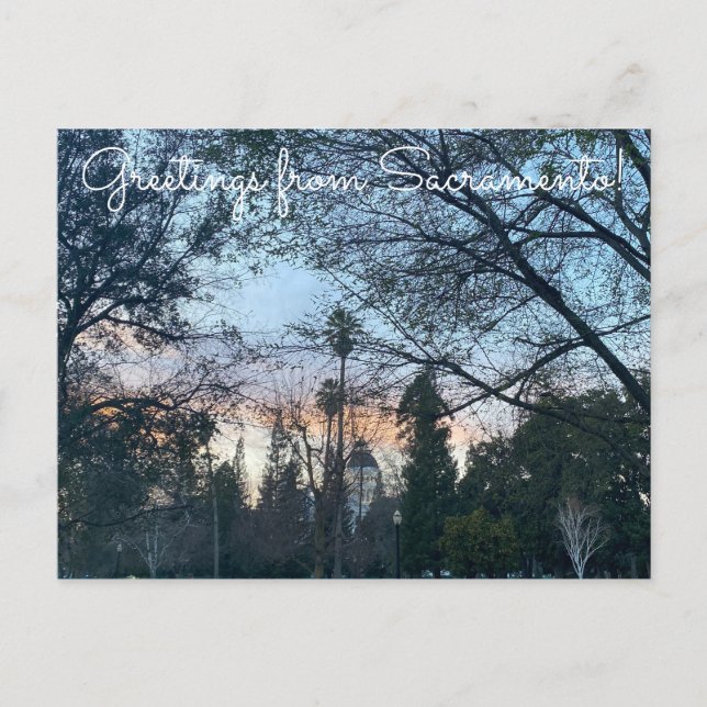 Carte Postale aWorld2Celebrate : Salutations de Sacramento! (Devant)