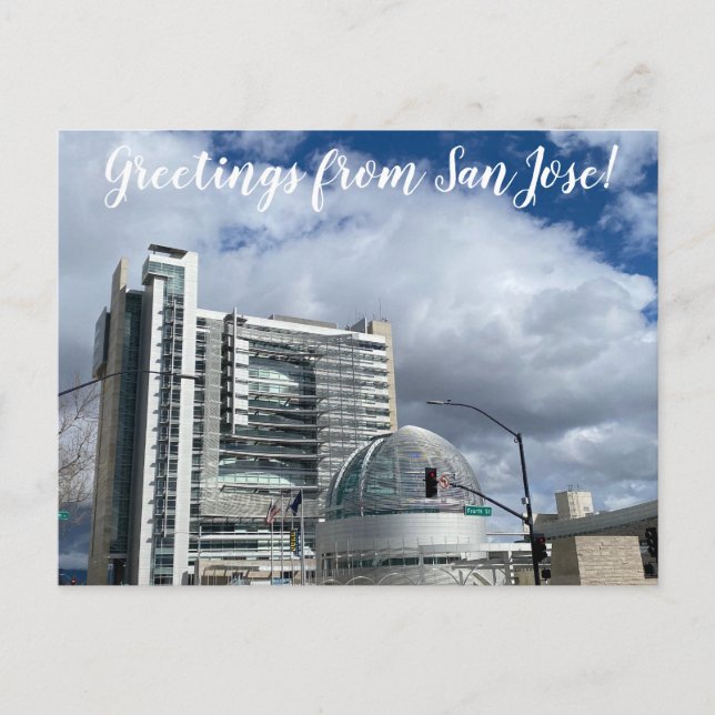 Carte Postale aWorld2Celebrate : Salutations de San Jose! \ (Devant)