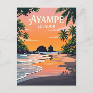 Carte Postale Ayampe Équateur
