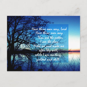 Carte Postale Ayez Votre Propre Chemin Lord Hymn