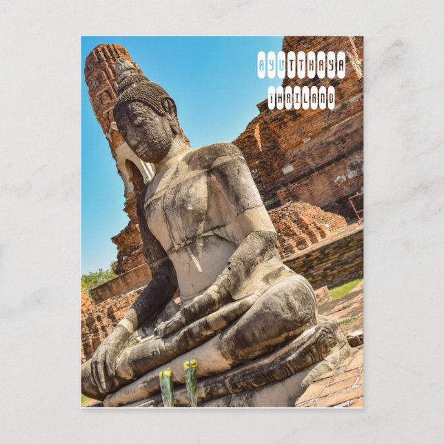 Carte Postale Ayutthaya en Thaïlande (Devant)